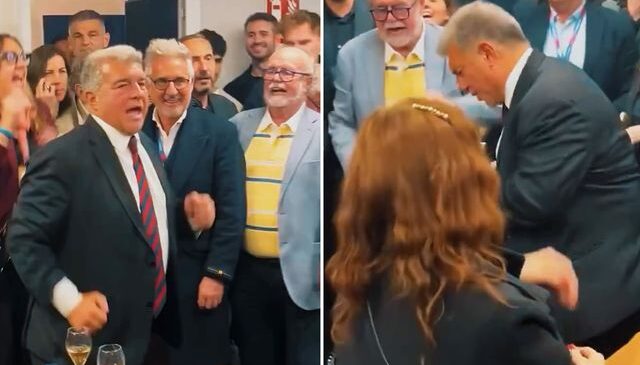 Seçimi kazanınca kendinden geçti