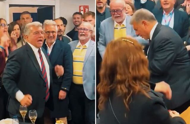 Seçimi kazanınca kendinden geçti