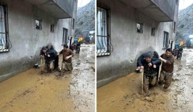 Şırnak’ta sel ve heyelan! Ev ve ahırlar zarar gördü