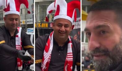 Sözünü tuttu, milli galibiyet şerefine 1000 lahmacun dağıttı