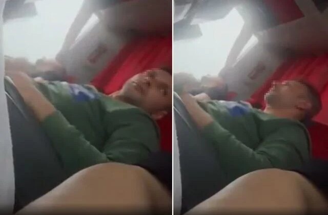 Yolcu otobüsünde mide bulandıran görüntü