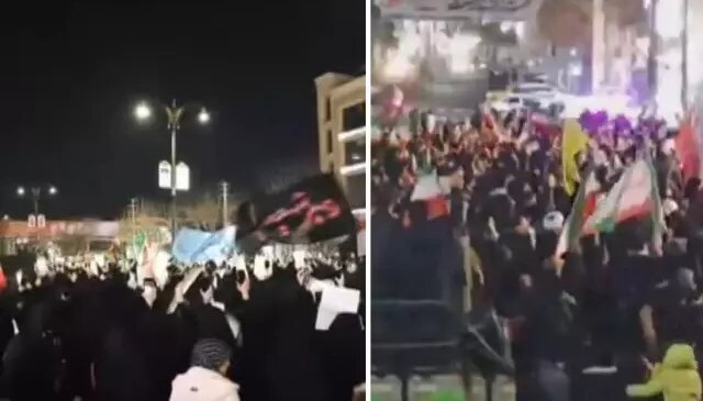 Tahran’da binlerce kişi sokaklara indi