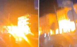 Tahran’da kaos büyüyor! Şehrin ortasındaki panik kamerada