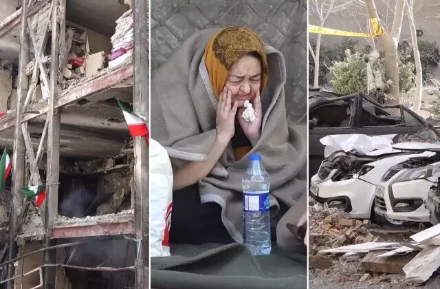 Tahran’daki yıkım böyle görüntülendi