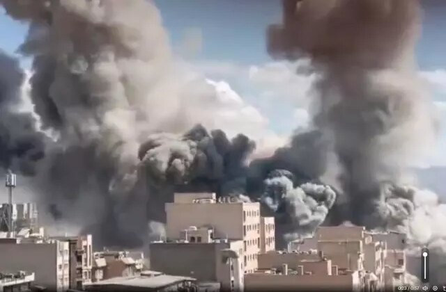 Tahran mahşer yeri! İsrail saldırdı, dumanlar gökyüzünü kapladı