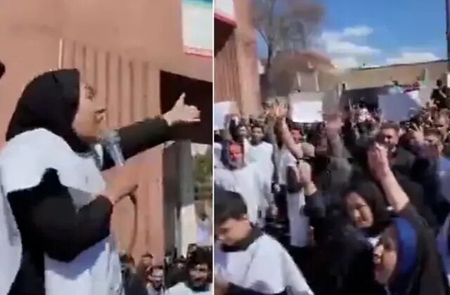 Taşın üstüne çıkıp ülkesinin erkeklerine meydan okudu