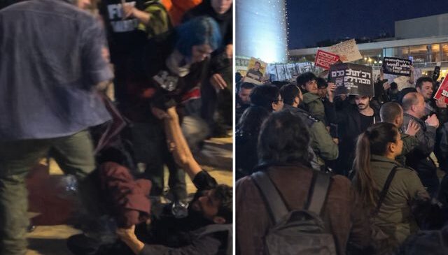 Tel Aviv’de savaş karşıtı protestoya polis müdahale etti, çok sayıda gözaltı var