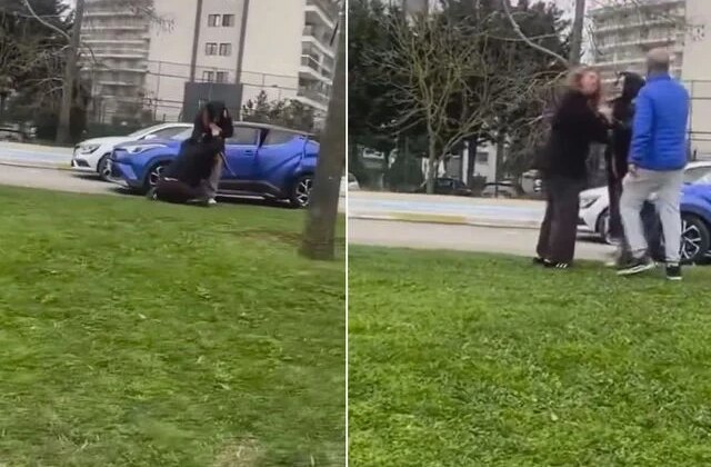 İki kadının kavgasına olay tepki: Ejderha kadınlar sizi