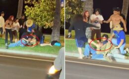 Trump’ın polisini bayıltana kadar dövdüler