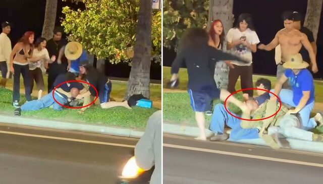 Trump’ın polisini bayıltana kadar dövdüler