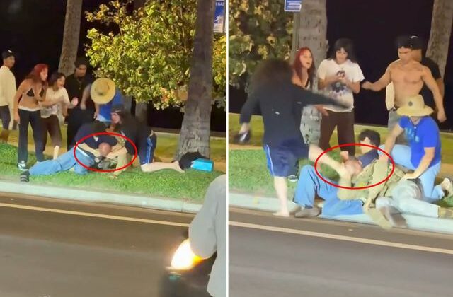 Trump’ın polisini bayıltana kadar dövdüler