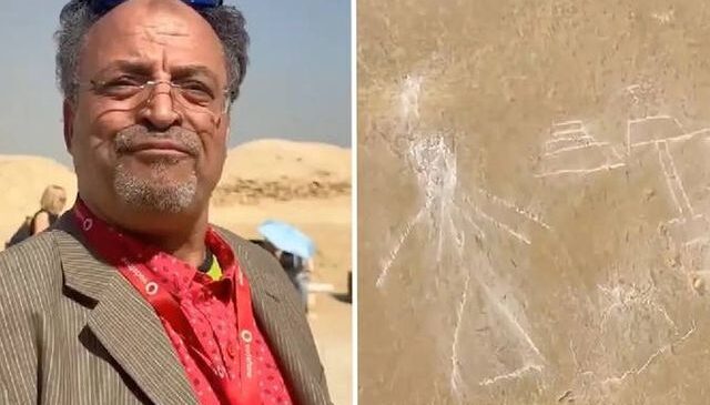 Tur rehberi Mısır’da 4 bin yıllık piramide çöp adam ve kadın çizdi, hapis cezası alabilir