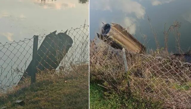 Hatay’da düşürülen füzeden ilk görüntü