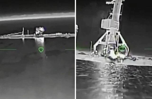 Ukrayna Rus gemisini böyle imha etmiş