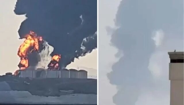 Umman’da petrol merkezindeki limana İHA saldırısı