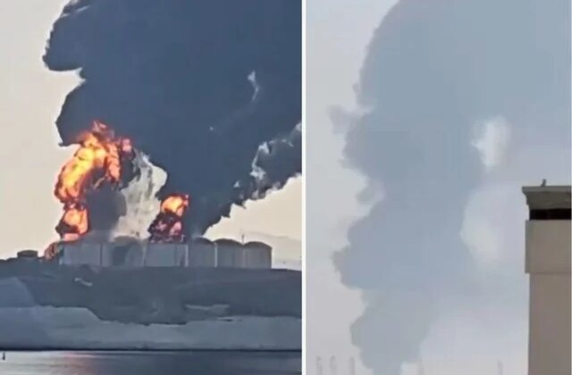 Umman’da petrol merkezindeki limana İHA saldırısı