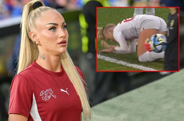 Ünlü kadın futbolcu Alisha Lehmann bu kez korkuttu