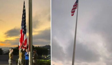 Venezuela’da ABD bayrağı 7 yıl aradan sonra yeniden büyükelçilik gönderine çekildi