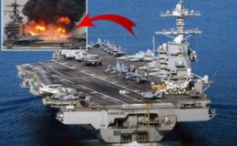 Yangın 30 saat sürmüştü! ABD’nin dev gemisinin nerede oldu ortaya çıktı