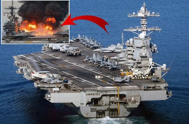 Yangın 30 saat sürmüştü! ABD’nin dev gemisinin nerede oldu ortaya çıktı