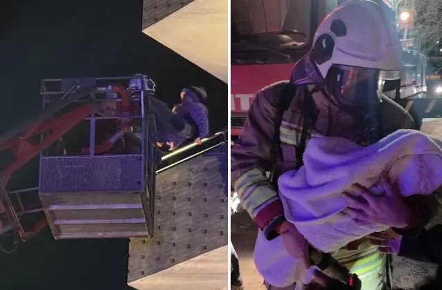 Yangın çıkan apartmanda can pazarı: 30 kişiyi itfaiye kurtardı