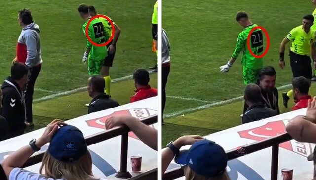 15 yaşındaki kaleciye forma bulunamayınca çözümü bakın nasıl ürettiler