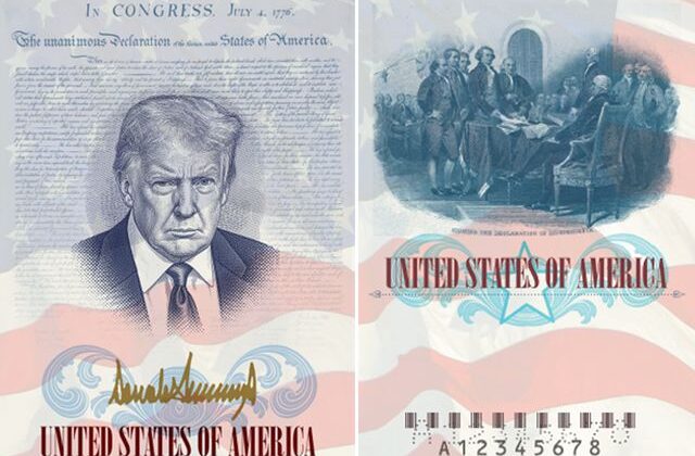 Pasaportlara Trump’ın portresi basılacak