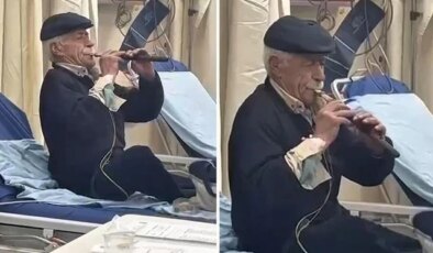 “Acımı hafifletiyor” deyip acil serviste zurna çaldı