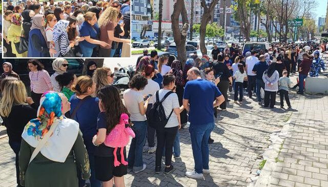 Tüm ürünleri 100 liradan satacağını duyurdu, dükkan önünde izdiham yaşandı