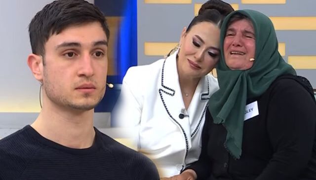Ağlayan anne, taş kesilen evlat! Canlı yayında dikkat çeken görüntü