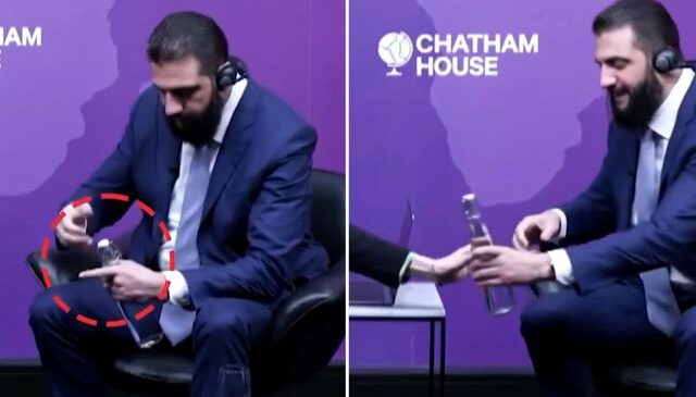 Ahmed Şara’nın zor anları: İmdadına kadın sunucu yetişti