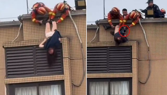 Akılalmaz görüntü! Hayatından vazgeçti, telefonundan geçmedi