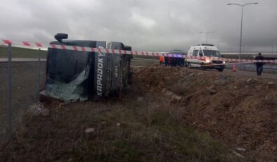 Aksaray’da tur otobüsü devrildi: 20 yaralı