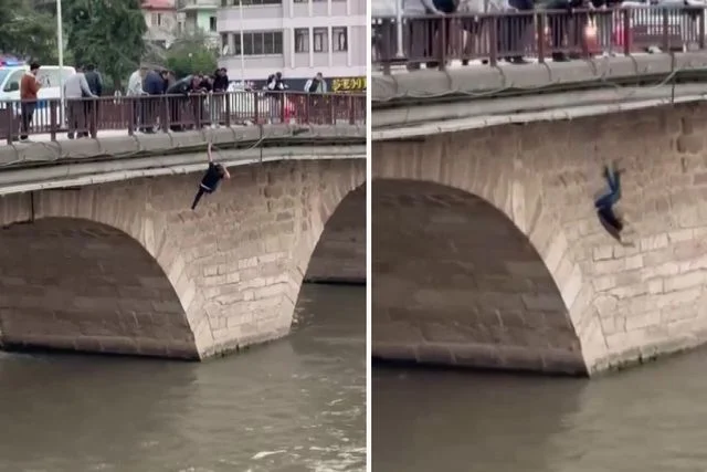 amasya da bunalim geciren genc adam kopruden nehre atlarken kurtarildi 19719916 9742 o