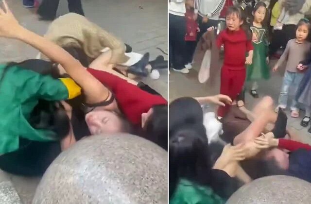 Anaokulunda kavga! 5 anne birbirine girdi, çocuklar korku içinde ağladı