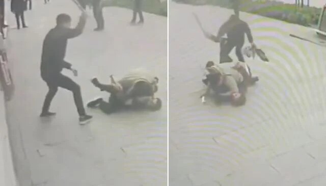 Annesini darp eden şahıs, iki kardeşi tarafından sopayla dövüldü