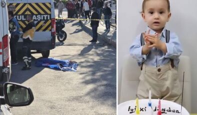 Annesinin elinden kurtulup yola fırlayan 3 yaşındaki Aybars servis aracının altında can verdi
