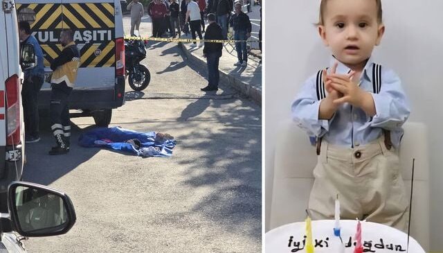 Annesinin elinden kurtulup yola fırlayan 3 yaşındaki Aybars servis aracının altında can verdi