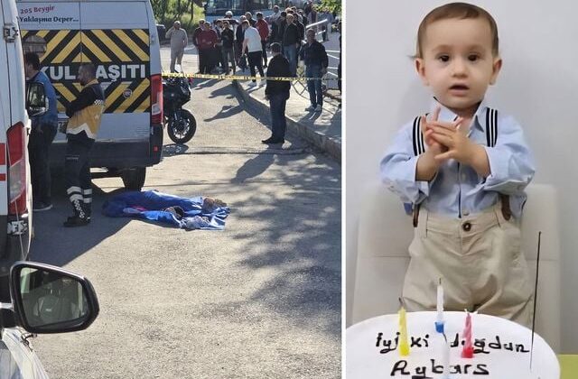Annesinin elinden kurtulup yola fırlayan 3 yaşındaki Aybars servis aracının altında can verdi