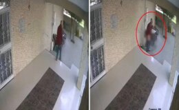 Apartman girişinde pes dedirten görüntü: Süpürge sapıyla kendini tatmin etti