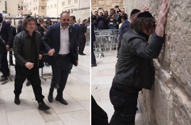 Arjantin Devlet Başkanı İsrail’de soluğu yine Ağlama Duvarı’nda aldı, desteğini tekrarladı