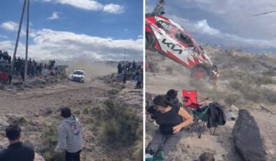 Arjantin’de ralli faciası: Araç seyircilerin arasına daldı