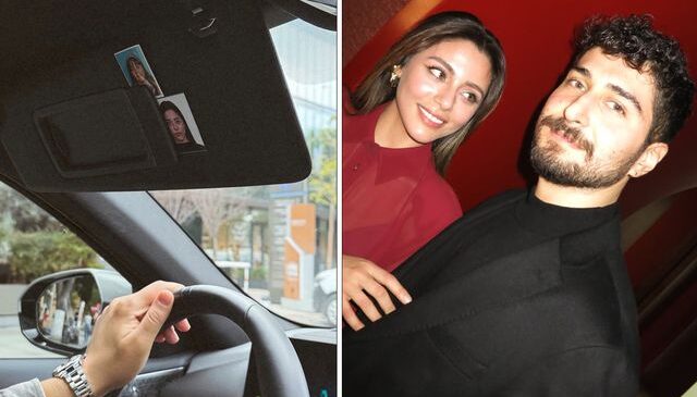 Ata Ayyıldız’dan Sıla Türkoğlu’na romantik jest! Vesikalık fotoğraflarını aracına astı