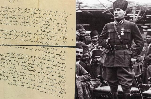 Atatürk’ün 111 yıl önce yazdığı emir ortaya çıktı