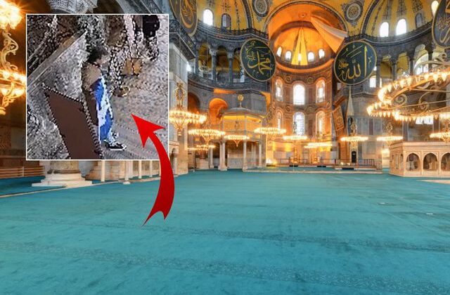 Ayasofya’da alçak provokasyon! Polis iki Yunan’ı hemen yakaladı