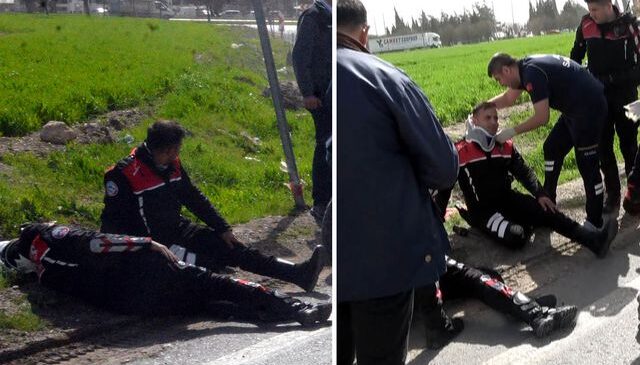 Babasından izinsiz aldığı otomobille polislere çarptı: 2 yaralı