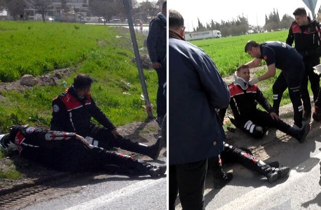 Babasından izinsiz aldığı otomobille polislere çarptı: 2 yaralı