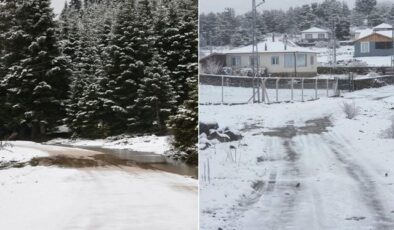 Baharı beklerken 5 ile lapa lapa kar yağdı