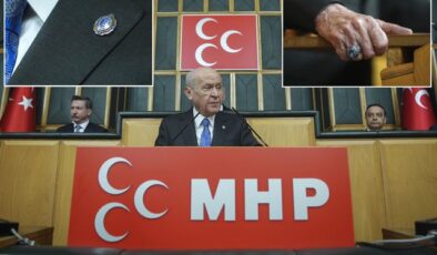 Bahçeli’nin yüzüğü ve rozeti dikkat çekti! İşte anlamı