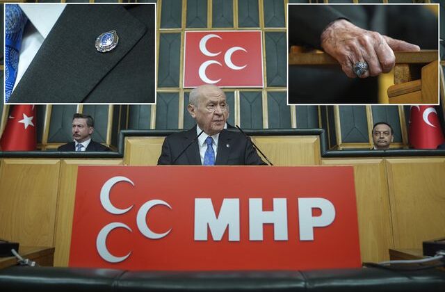 Bahçeli’nin yüzüğü ve rozeti dikkat çekti! İşte anlamı